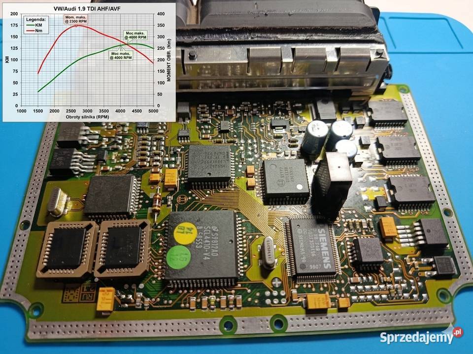 Sterownik komputer 19 TDI chip chiptuning mapa Komputery Komputery Bytów