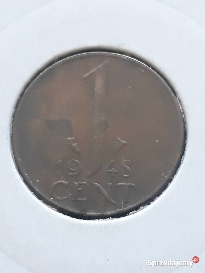 1 Cent Holandia 1948 r Wilhelmina 2 Konin sprzedam
