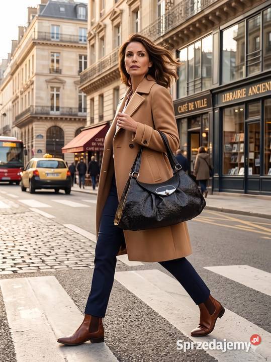 Duża Torebka FURLA do Ręki Skóra Naturalna czarny mazowieckie Warszawa