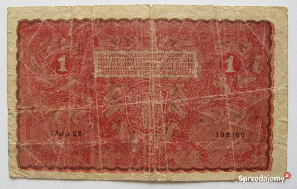 12 Marki Polskiej 1920 1 Marka Polska 1919 Dąbrowa Górnicza