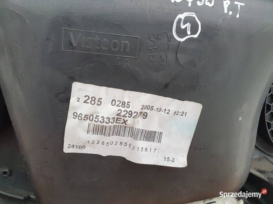 Peugeot 407 TAPICERKA TYLNYCH DRZWI BOCZEK PRAWY lubelskie Janów