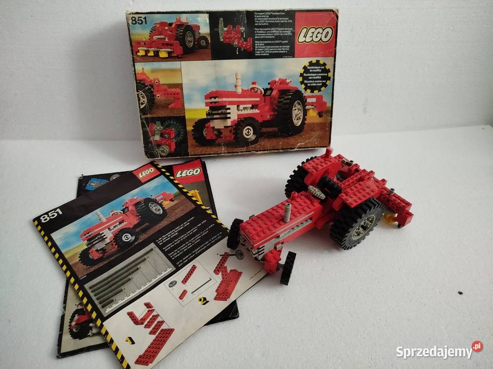 Zabytkowy Zestaw LEGO 851 pudełko Traktor Zgierz