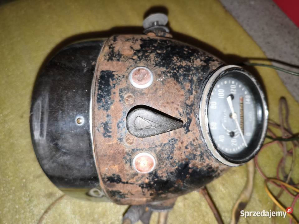 Lampa przednia z instalacją elektryczną M72 Leszno