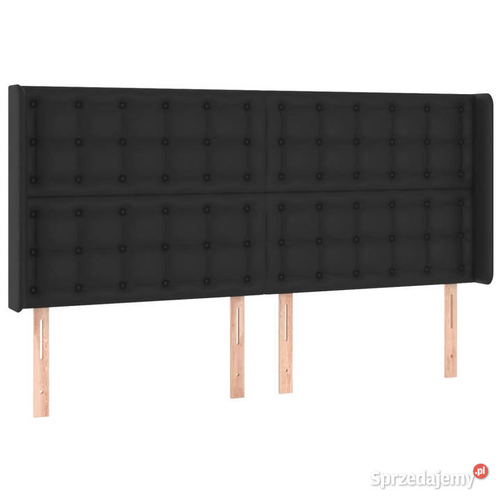 Zagłówek do łóżka z LED czarny 183x16x118128 Warszawa