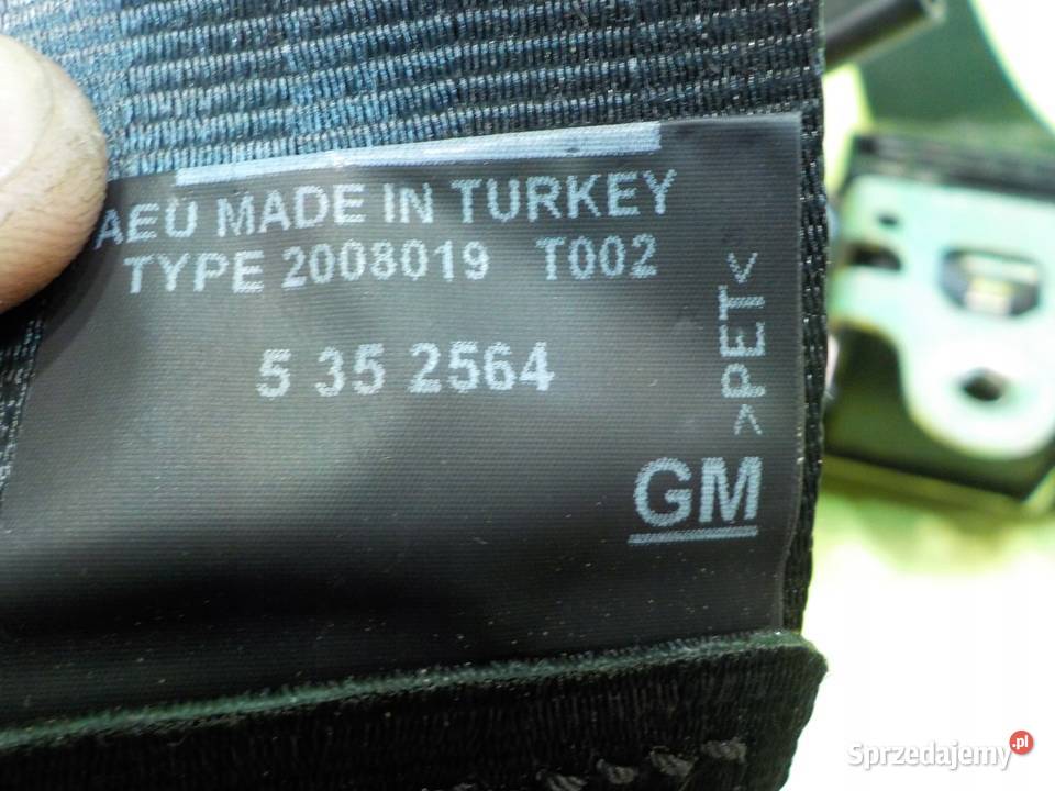 OPEL COMBO D 16r L1H1 pas bezpieczenstwa lewy mazowieckie Suków sprzedam