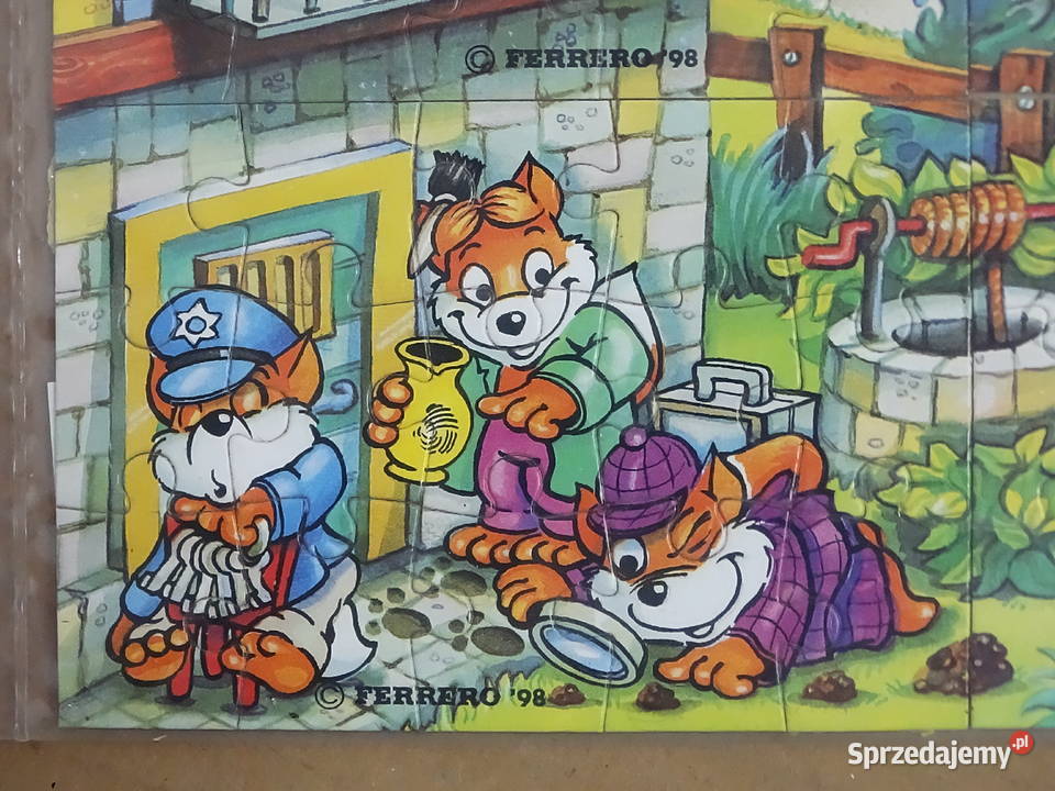 Stare puzzle Kinder Ferrero 1998 Fancy Fuxies Biłgoraj sprzedam