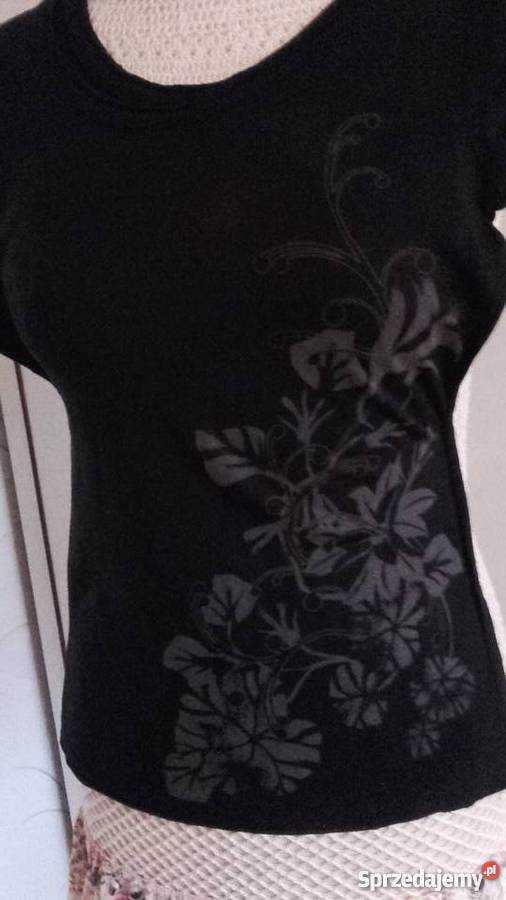 BAWEŁNIANA BLUZECZKA Z NADRUKIEM r 36 Topy i koszulki wielkopolskie Piła