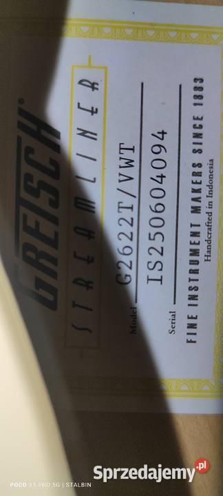 Gitara elektryczna Gretsch G2622T streamliner podkarpackie Tuczempy