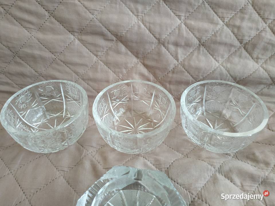 Miseczki kryształy PRL popielniczka Rzeszów sprzedam