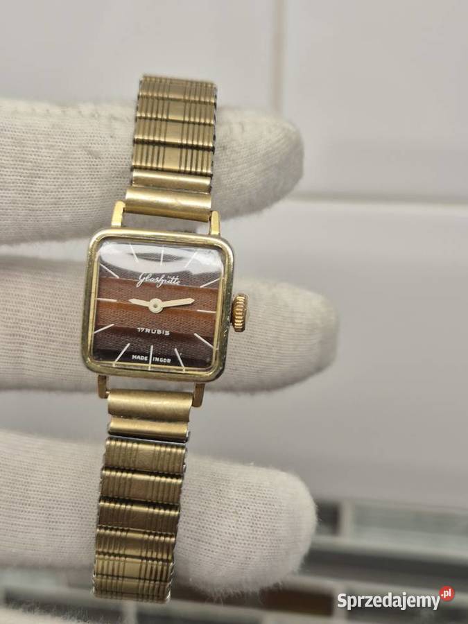 Glashutte mechaniczny damski zegarek DDR