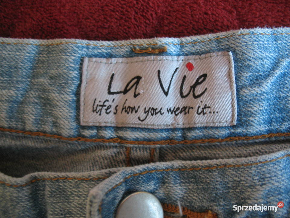 Spodnie Jeans błękitne W 34 L 34 pas 90 La Vie Siedlce