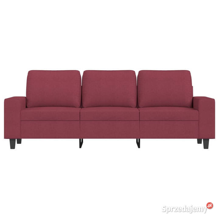3osobowa sofa z podnóżkiem winna czerwień 180 Sofy i kanapy Warszawa