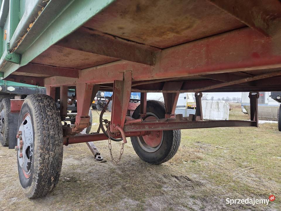 Przyczepa rolnicza sanok Zarejestrowana sztywna Złoczew
