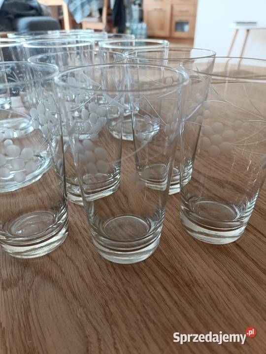 Ładne szkło PRL z cienkiego szkła mazowieckie