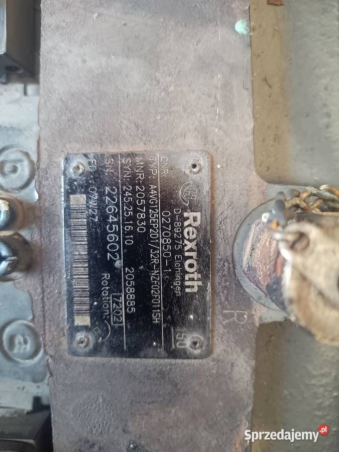 Pompa hydrauliczna Rexroth A4VG125EP2D1 32R Staszów sprzedam