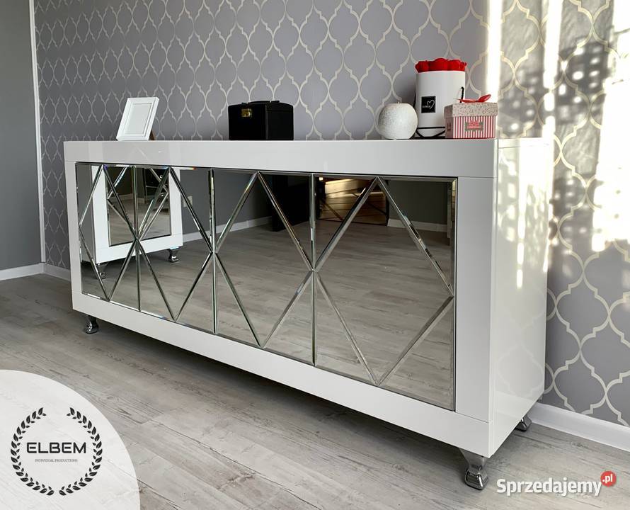 Komoda biały połysk Glamour 180cm Łódź