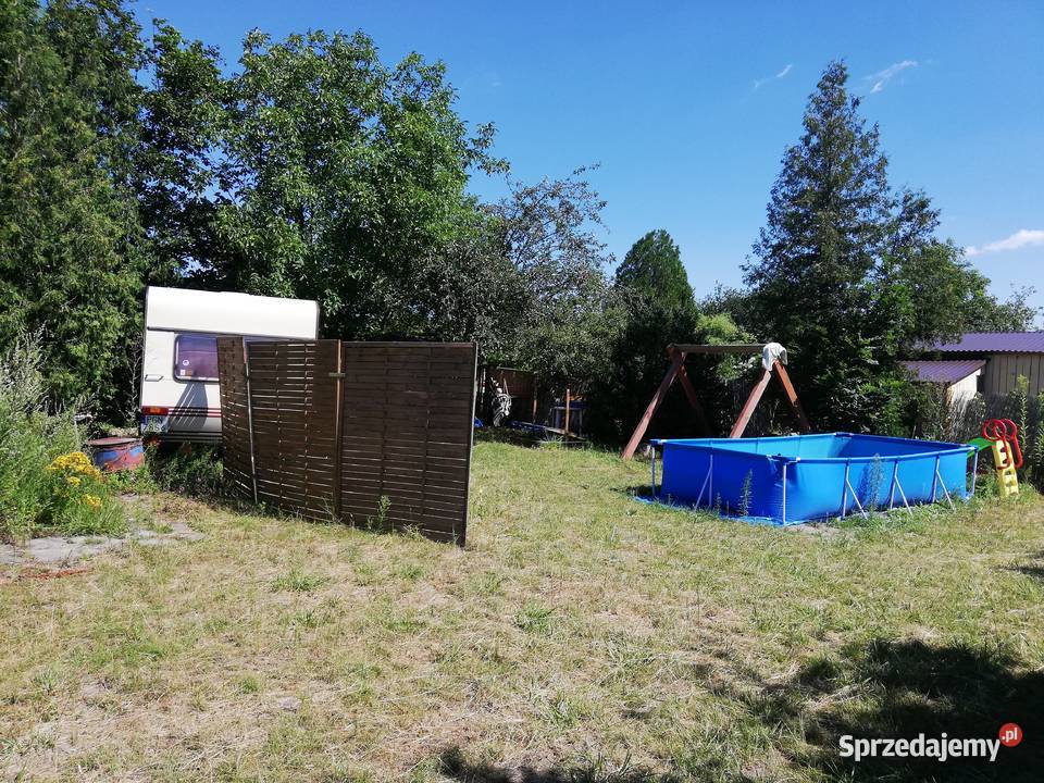Działka ROD przyczepa kempingowa Sprzedaż wielkopolskie Witkowo