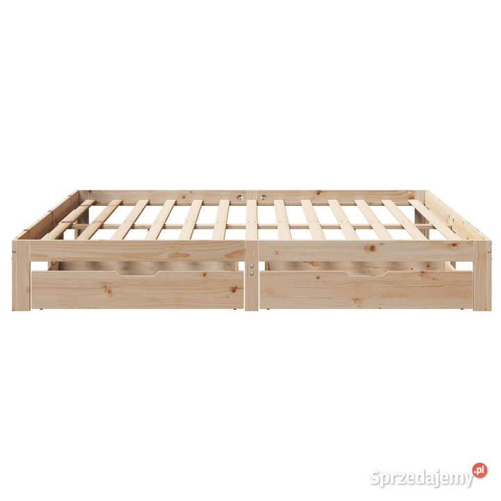 Rama łóżka z szufladami lite drewno sosnowe 30cm mazowieckie sprzedam