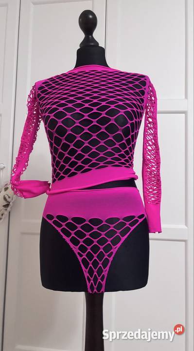 Strój Siatka neon ażur Kostium lata 80 lubuskie Żary sprzedam