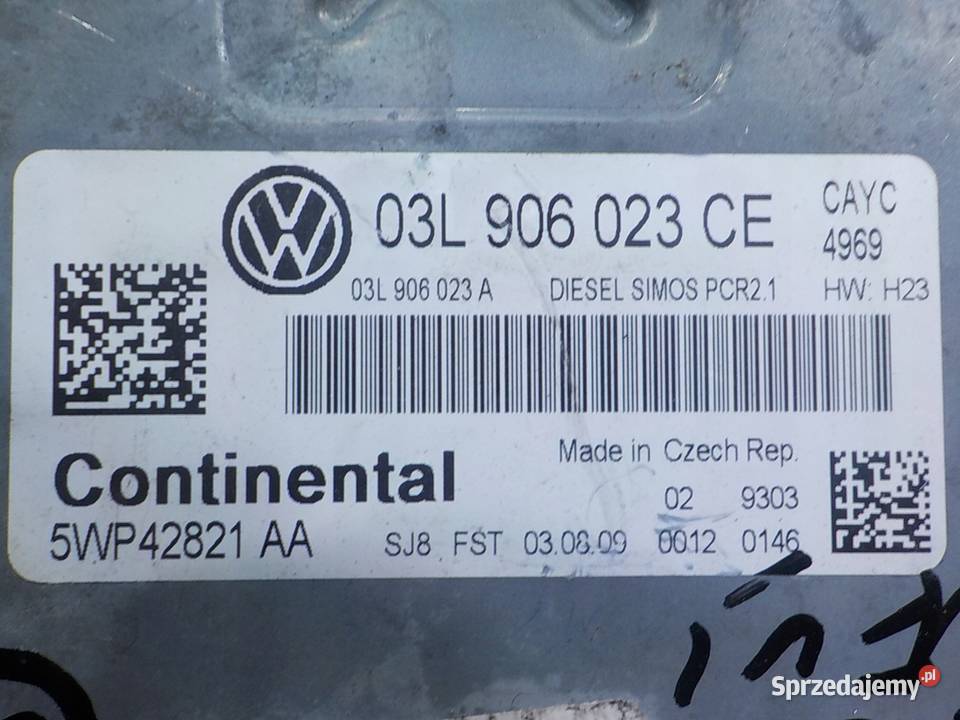 VW GOLF VI 09r 5D sterownik komputer silnika