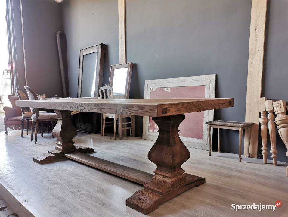 Stół dębowy szczotkowany rozkładany 78cm Łódź