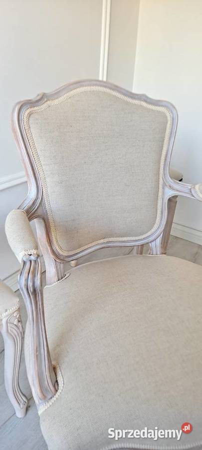 Stylowy fotel len Boho Schabby Chic Ludwik zachodniopomorskie Szczecin