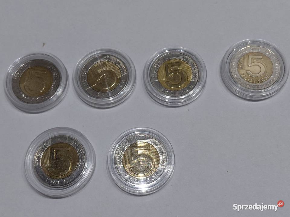 Monety obiegowe 5 złoty NBP Filatelistyka Koronowo