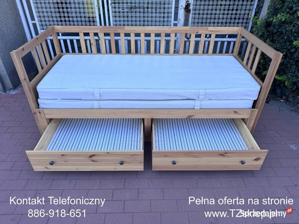 Łóżko leżanka IKEA HEMNES Lite drzewo Sosna 2 Rybnik