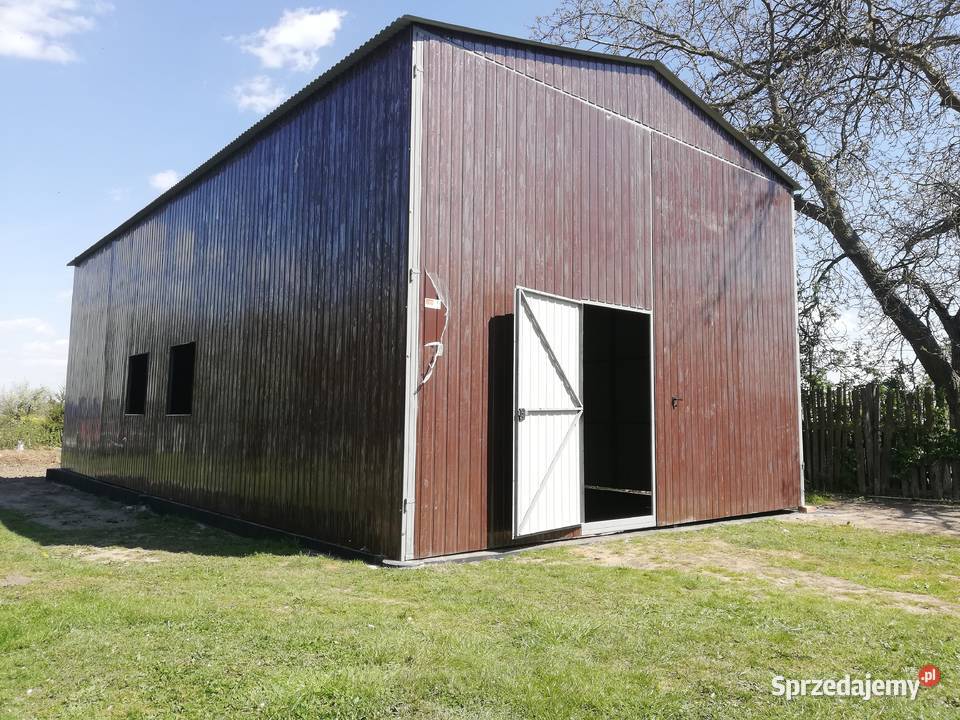 OTWARTY WYSOKI Garaż Grafit Wiata Hala Garaż 48m2 Sprzedaż wielkopolskie Kalisz