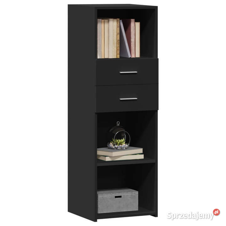 Wysoka szafka czarna 40x425x124 materiał sprzedam