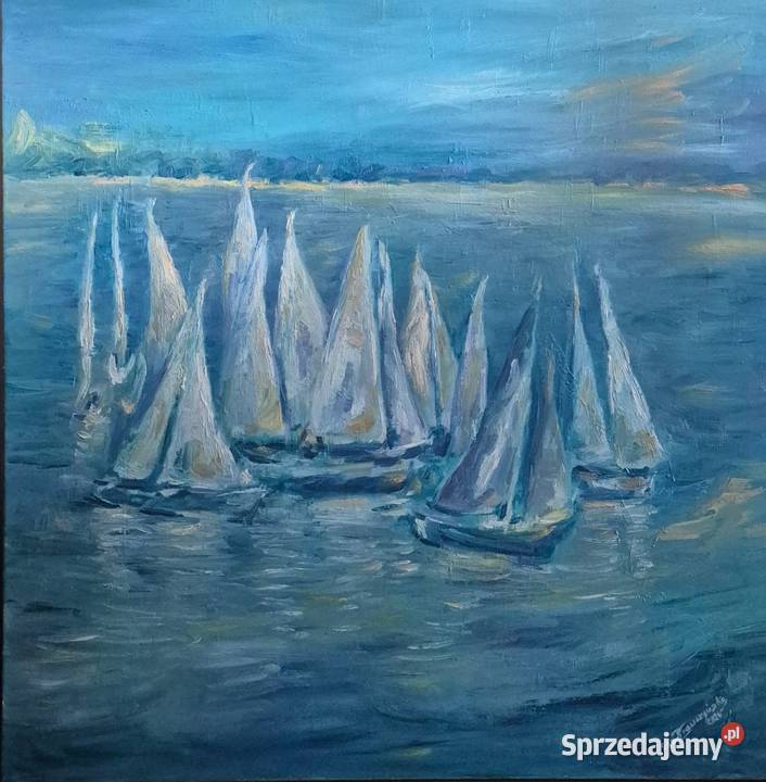 Żaglówki na Jeziorze Powidzkim Gniezno