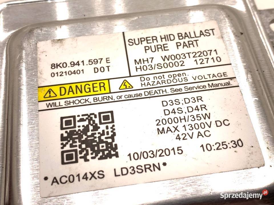 PRZETWORNICA XENON VW CC B7 8K0941597E 1116