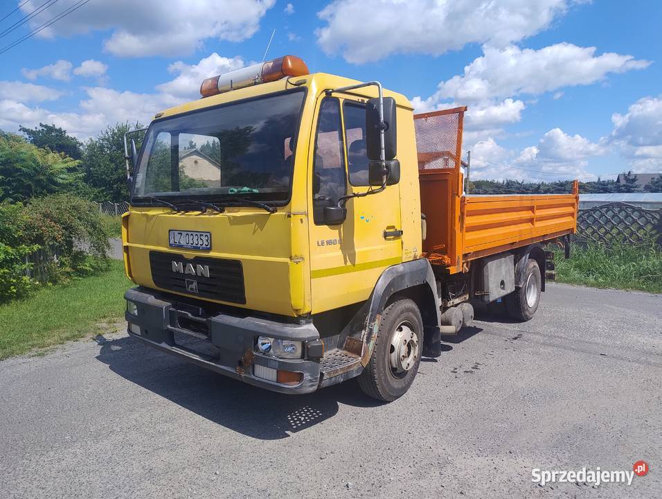 man 12163 wywrotka 3 stronna blokada mostu 7t 7080kg Grabów nad Prosną