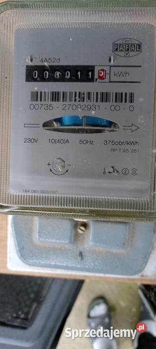 SPRZEDAM LICZNIK 1FAZOWY NA 230 VOLT PRAKTYCZIE łódzkie Biała