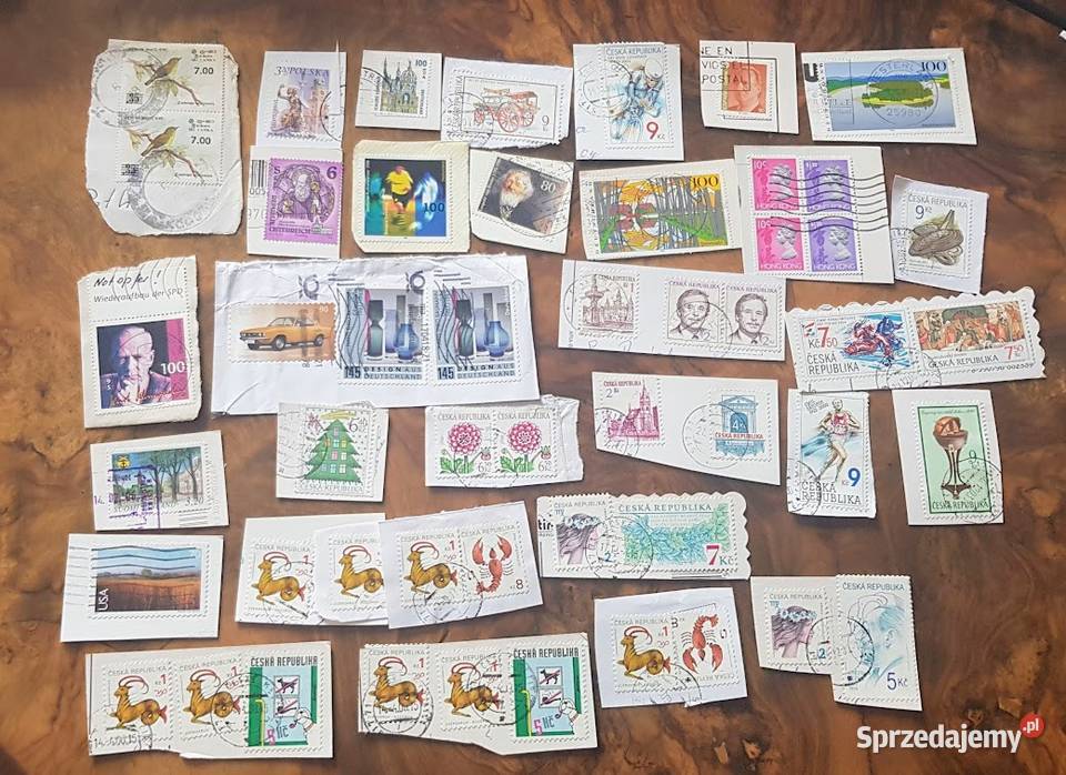 Znaczki różne 2 stemplowane Zielona Góra