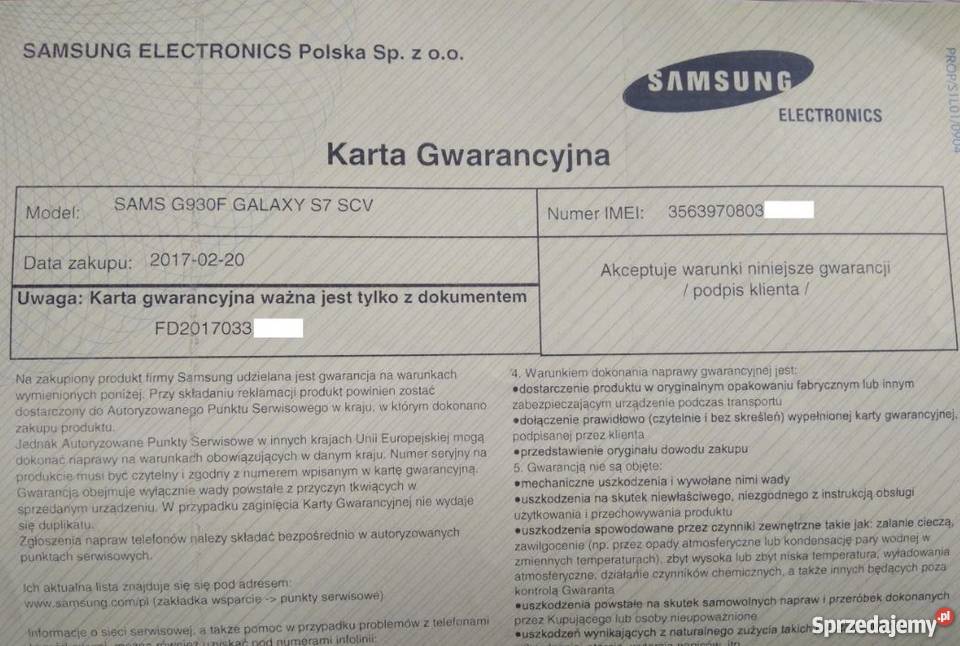 Samsung Galaxy S6 tanio Samsung Mrągowo sprzedam