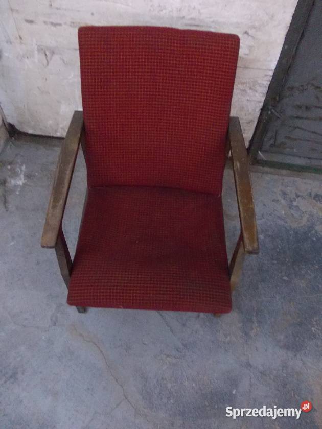 Stary fotel PRL vintage