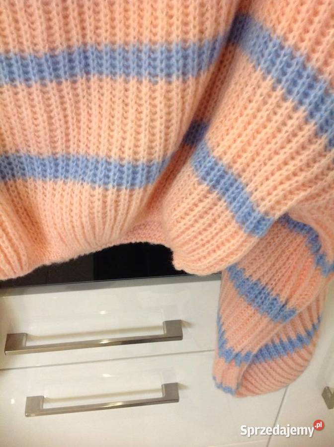 Sweter Damski w Pasy S M NOWY pomarańczowy lubuskie Nowa Sól