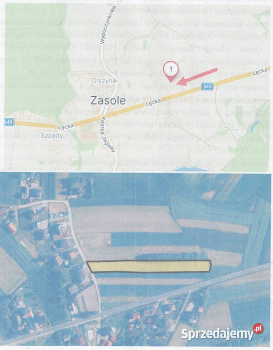 Sprzedam działkę budowlanorolną w powiecie Zasole