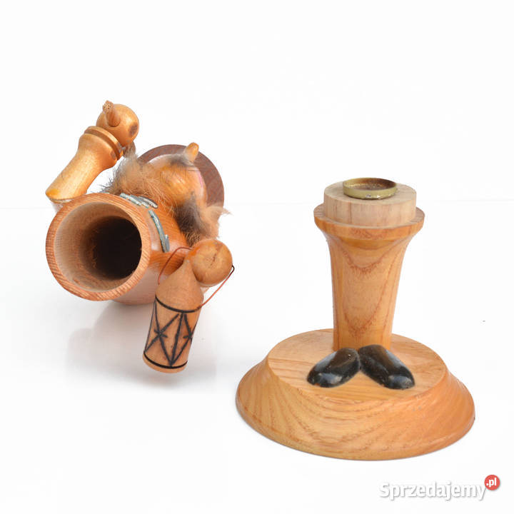 Drewniana figurka podstawka pod kadzidło Belgia wielokolorowy Warszawa