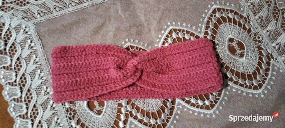 Ręcznie robiona opaska na głowę ciepła śląskie Częstochowa sprzedam