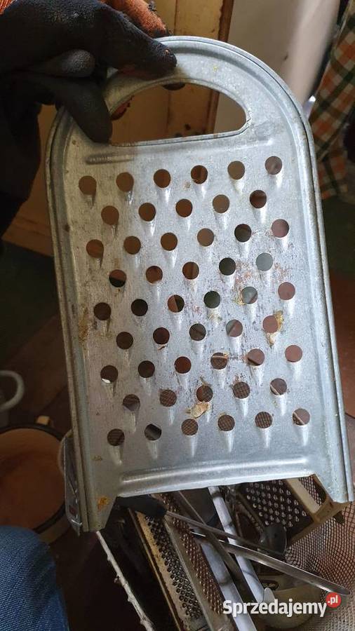 Przyrządy kuchenne PRL stare tarka sita chochla Warszawa sprzedam