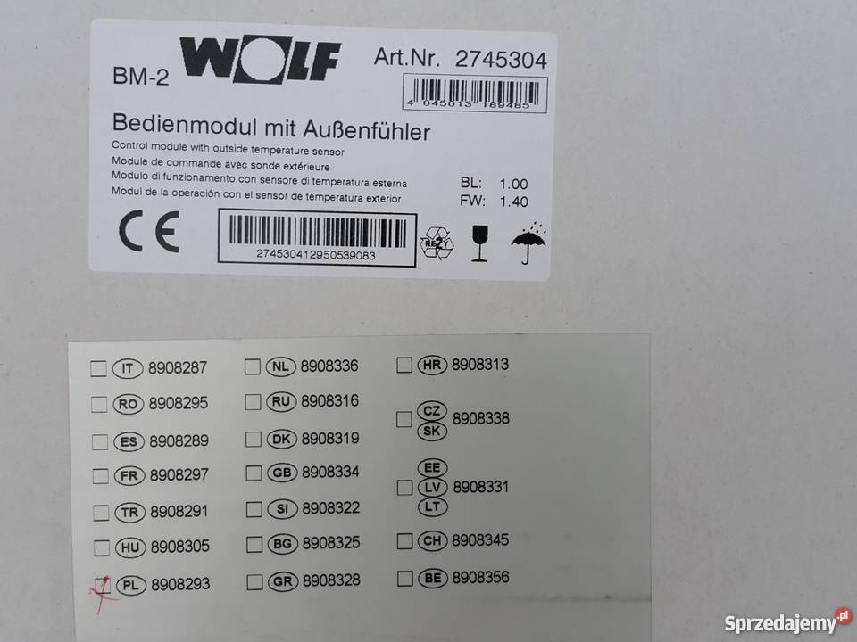 Wolf Moduł BM2 steerownik kotła Pieca XVERTIV Kraków