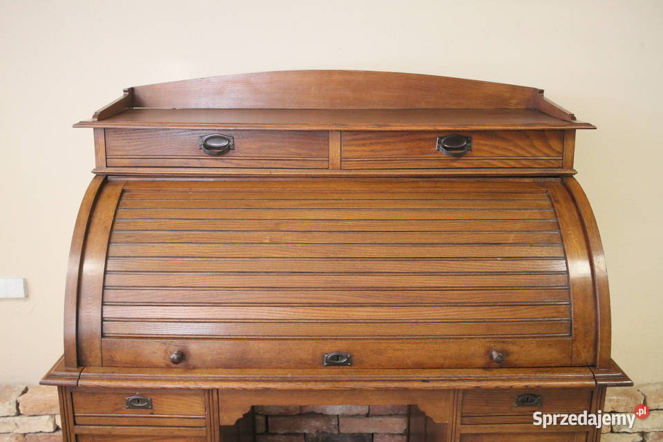 Zabytkowe biurko stylowe piękne wykonanie śląskie Pszczyna