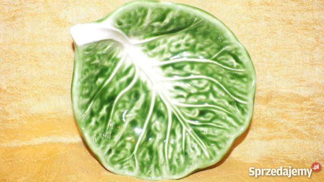 Śliczna dekoracyjna miseczka liść sałaty Porcelana i szkło Inowrocław sprzedam