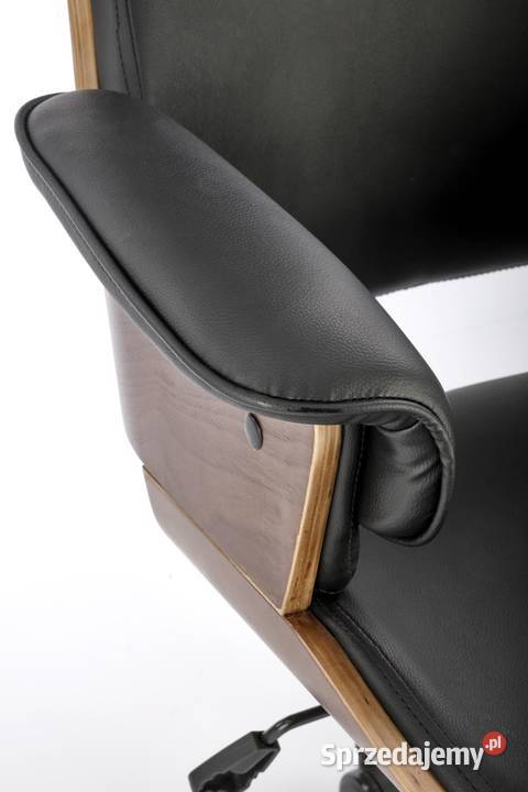 Fotel biurowy obrotowy do gabinetu czarnobrązowy Golkowice