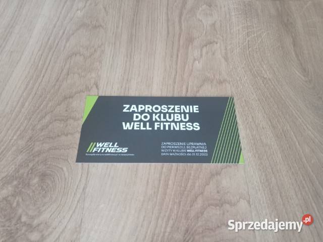 Zaproszenie do klubu Well Fitness Chorzów
