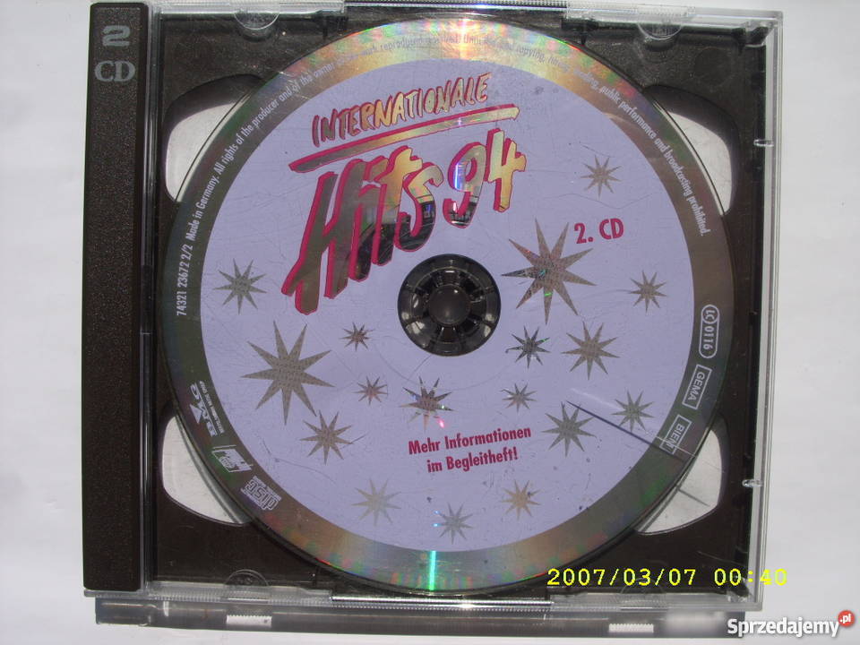 CD INTERNATIONALE HITS 942CD BMG bez okladki