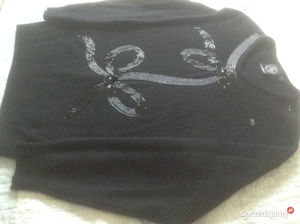 Wieczorowy sweterek damski z ozdobnym haftem L Opole