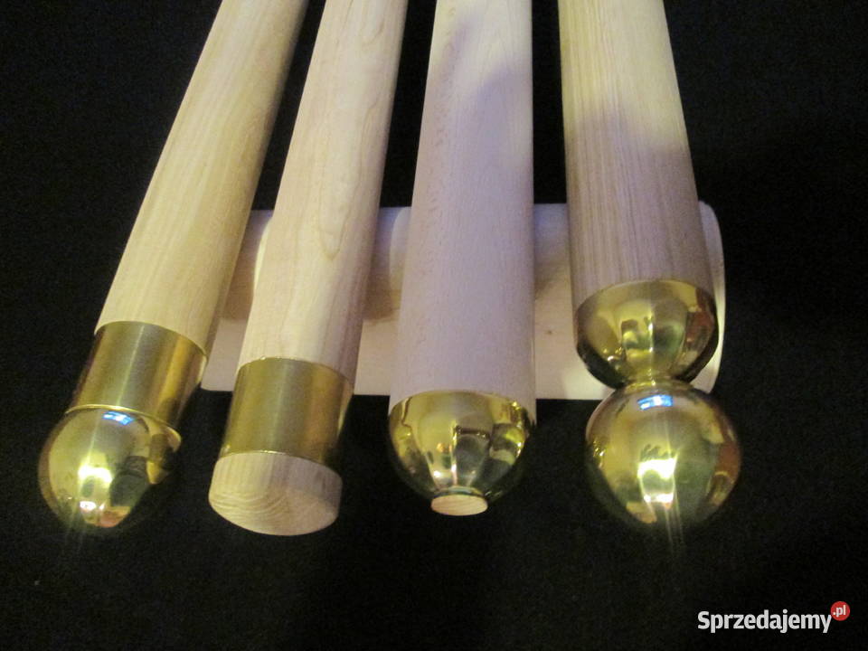 Poręcz drewniana omega okrągła Pochwyt złoto dolnośląskie Lubań